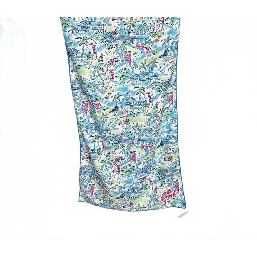 NEW ARYEH microfiber beach towel in blue